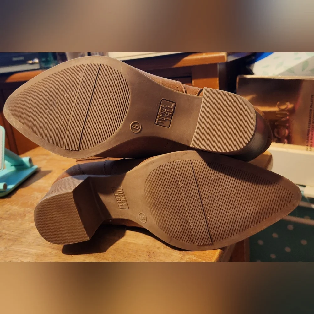 Time and True Women's Western Slouch Ankle Boots size 8 - Picture 5 of 9